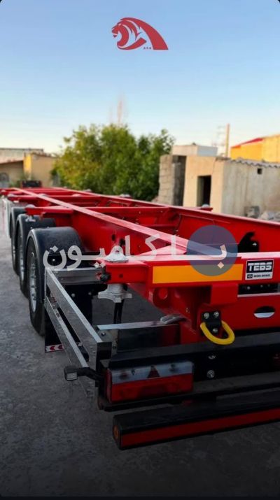 تریلی دست‌ساز 1405 فروش تریلر کانتینر بر سه محور باکیفیت 